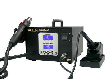 ATTEN AT8502D 2 in 1 Soldering SMD Intelligent Lead-Free Rework Station