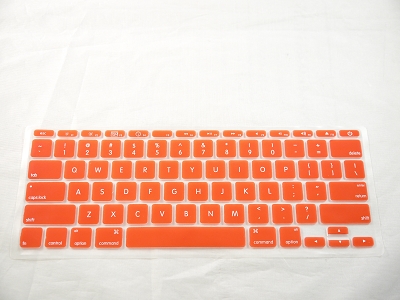 Keyboard Cover Skin 0.1mm M&S Crystal Guard for Apple MacBook Air 11" A1370 2010 2011 Orange