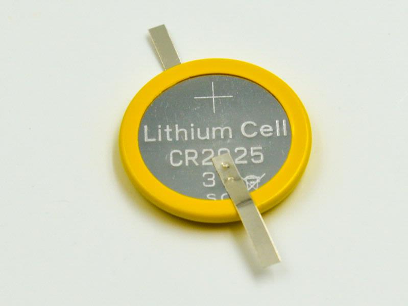 CR2025 CMOS Battery 3V With Long Tabs