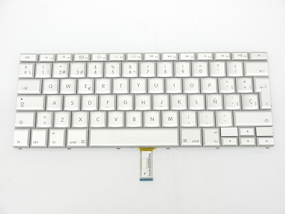 90% NEW Silver Spanish Keyboard Backlit Backlight for Apple Macbook Pro 15" A1260 2008 US Model Compatible