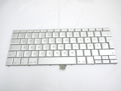 90% NEW Silver Swedish Keyboard Backlit Backlight for Apple Macbook Pro 15" A1260 2008 US Model Compatible
