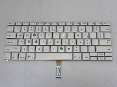 USED Silver US Keyboard Backlit Backlight for Apple MacBook Pro 17" A1151 2006