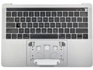 KB Topcase - Grade A Space Gray US Keyboard Top Case Palm Rest with Touch Bar for Apple Macbook Pro 13" A1989 2018 2019 Retina 