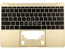 KB Topcase - Grade B Gold US Keyboard Top Case Palm Rest 613-01195-B for Apple MacBook 12" A1534 2015 Retina 