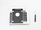 Optical Drive - NEW 9.5mm SATA DVDROM Superdrive BOX Caddy for Apple Unibody MacBook Pro 13" 15" 17" SATA HDD to ODD