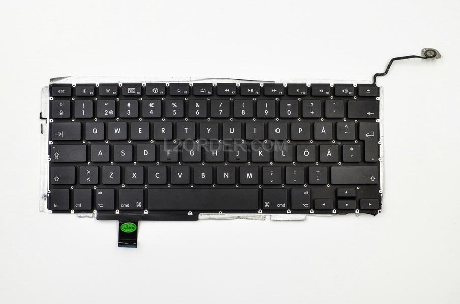 USED Sweden Swedish Keyboard Backlit Backlight for Apple Macbook Pro 17" A1297 2009 2010 2011 