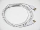 Cable - GOLD PLATED USB 2.0 A to A Extension Cable (White) 10FT