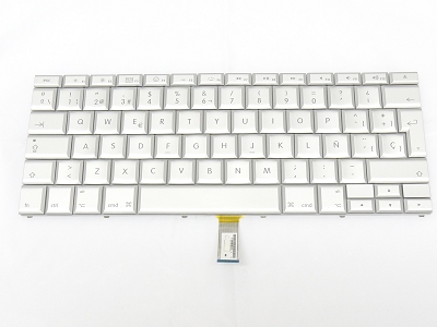 90% NEW Silver Spanish Keyboard Backlit Backlight for Apple Macbook Pro 17" A1261 2008 US Model Compatible