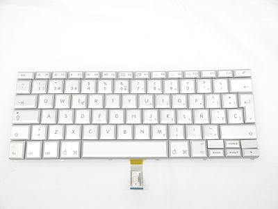 90% NEW Silver Spanish Keyboard Backlight for Apple Macbook Pro 17" A1229 2007 US Model Compatible