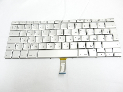 99% NEW Silver Russian Keyboard Backlit Backlight for Apple Macbook Pro 17" A1261 2008 US Model Compatible