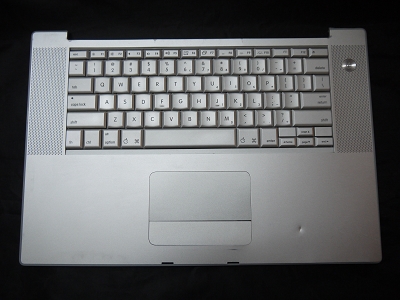 Keyboard Top Case Palm Rest with Trackpad and Trackpad Cable for Apple MacBook Pro 15" A1211 2006