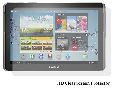 HD Clear Screen Protector Cover for Samsung N8000 10.1"