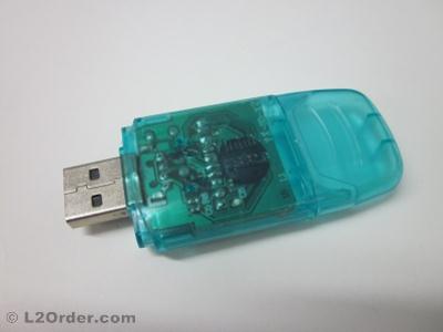 USB SD Reader Blue