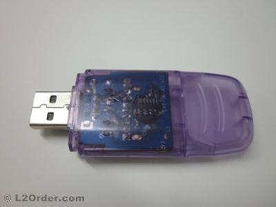 USB SD Reader Purple