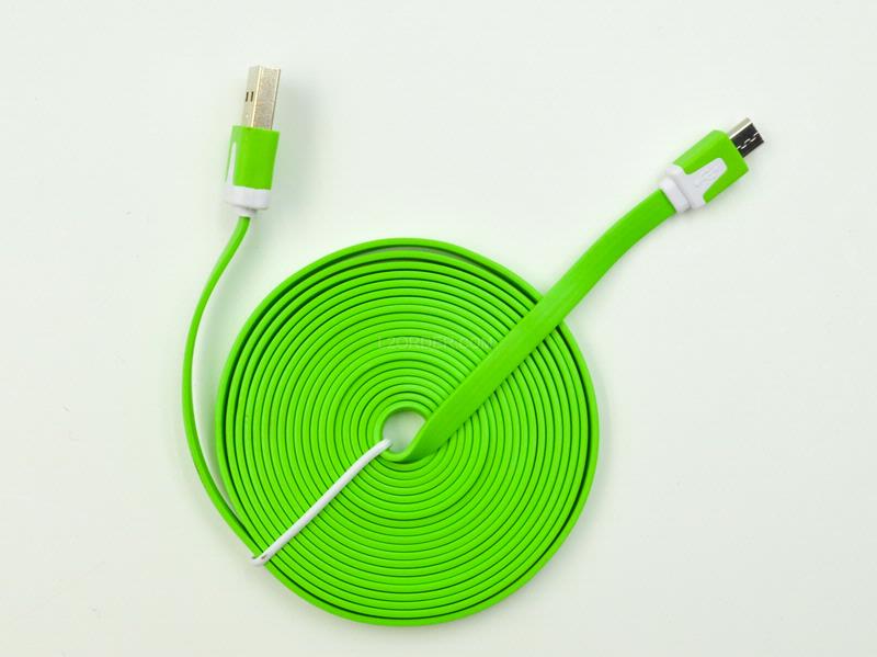 10FT Green Micro USB to USB 2.0 Charging Charger Sync Data Cable Cord for Samsung Galaxy Kindle Fire Nexus LG HTC Smartphone Tablet