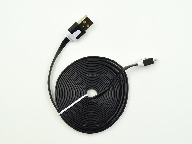 10FT Black Micro USB to USB 2.0 Charging Charger Sync Data Cable Cord for Samsung Galaxy Kindle Fire Nexus LG HTC Smartphone Tablet