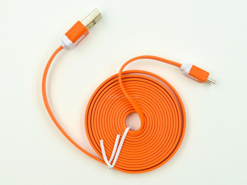 6FT Orange Micro USB to USB 2.0 Charging Charger Sync Data Cable Cord for Samsung Galaxy Kindle Fire Nexus LG HTC Smartphone Tablet