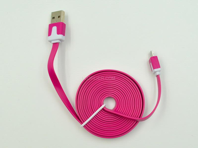 6FT Pink Purple Micro USB to USB 2.0 Charging Charger Sync Data Cable Cord for Samsung Galaxy Kindle Fire Nexus LG HTC Smartphone Tablet