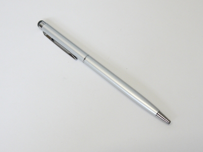 2in1 Silver Capacitive Touch Screen Stylus with Ball Point Pen For iPhone iPad ipod Touch