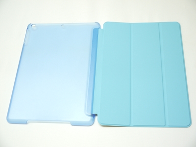 Sky Blue Slim Smart Magnetic PU Leather Cover Case Sleep Wake with Stand for Apple iPad Air