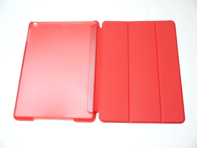 Red Slim Smart Magnetic PU Leather Cover Case Sleep Wake with Stand for Apple iPad Air