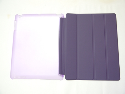 Purple Slim Smart Magnetic PU Leather Cover Case Sleep Wake with Stand for Apple iPad 2 3 4