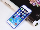 iPhone Case - Blue TPU Soft Holder Stand Case Cover Skin Protective for Apple iPhone 6 4.7"
