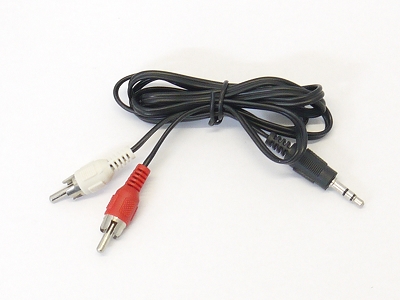 1/8" 3.5mm Plug Jack to 2 RCA Male Stereo Audio Y adapter Adaptor Cable