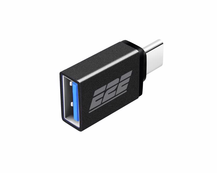 E2E Black USB 3.0 to USB Type-C OTG Adapter for USB-C Devices Smart Phone Table and Laptop