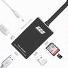 Other Accessories - E2E Black USB 3.1 Type-C to 4K HDMI USB 3.0 Port USB-C Charging and SD Card Reader 6-IN-1 Adapter Hub