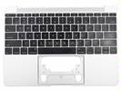 KB Topcase - Grade A Silver US Keyboard Top Case Topcase Palm Rest 613-01195-B for Apple MacBook 12" A1534 2015 Retina