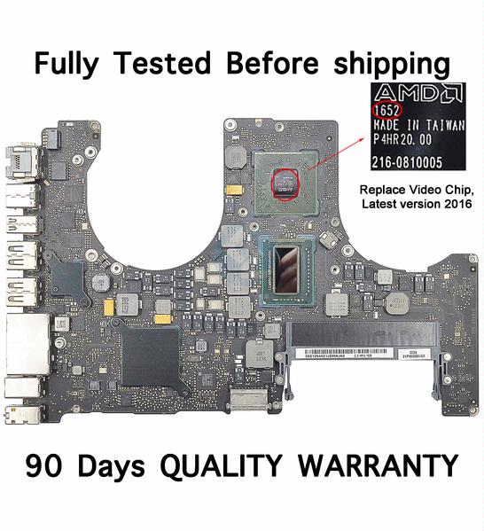 Apple Macbook pro Unibody 15" A1286 2011 i7 2.3 GHz Logic Board 820-2915-A 820-2915-B With Latest  Version 2016 Video Chips