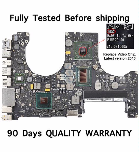 Apple Macbook Pro Unibody 15" A1286 2011 i7 2.5 GHz Logic Board 820-2915-A 820-2915-B With Latest  Version 2016 Video Chips