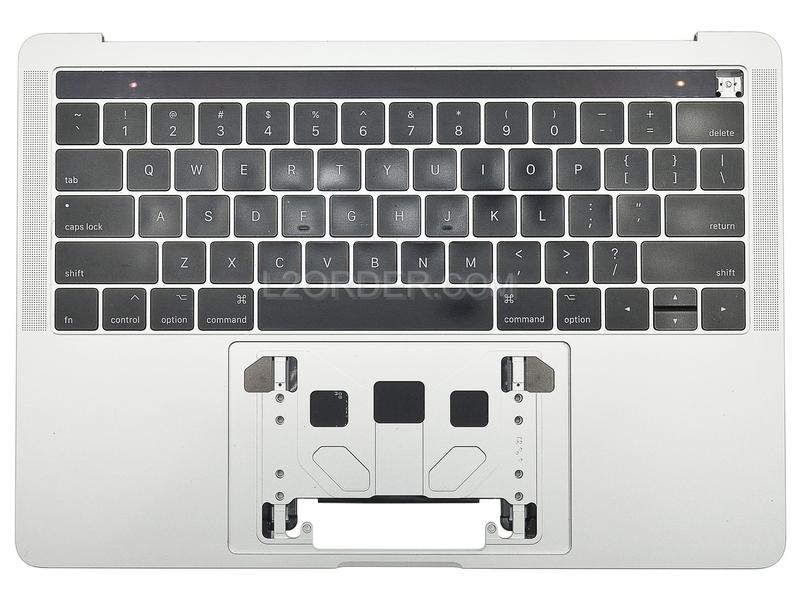 Grade A Silver US Keyboard Top Case Palm Rest with Battery A1819 Touch Bar for Apple Macbook Pro 13" A1706 2016 2017 Retina 