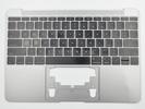 KB Topcase - Grade C Space Gray US Keyboard Top Case Topcase Palm Rest 613-01195-B for Apple MacBook 12" A1534 2015 Retina