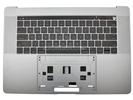 KB Topcase - Grade B Space Gray US Keyboard Top Case Palm Rest with Battery A1820 Touch Bar for Apple Macbook Pro 15" A1707 2016 2017 Retina 
