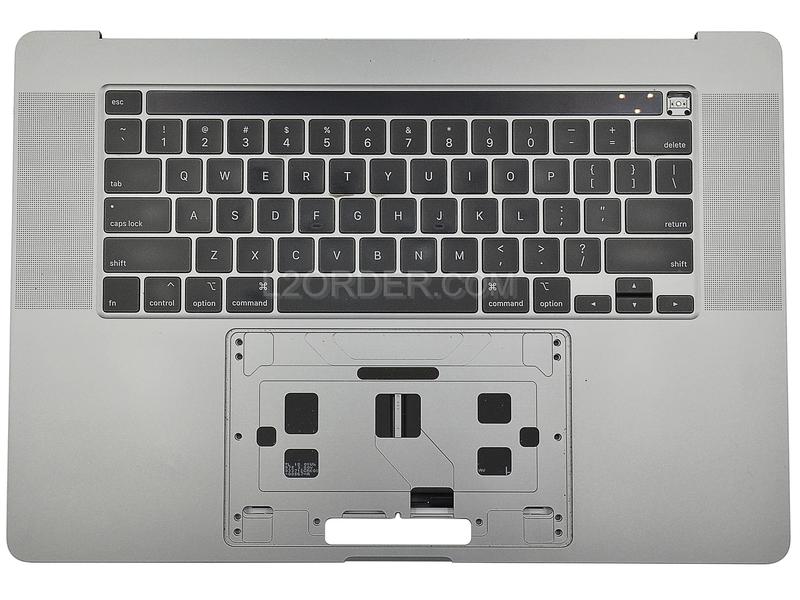 Grade A Space Gray US Keyboard Top Case Palm Rest with Battery A2113 Touch Bar for Apple Macbook Pro 16" A2141 2019 Retina 