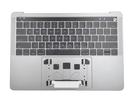KB Topcase - Grade B Space Gray US Keyboard Top Case Palm Rest with Battery A1819 Touch Bar for Apple Macbook Pro 13" A1706 2016 2017 Retina 