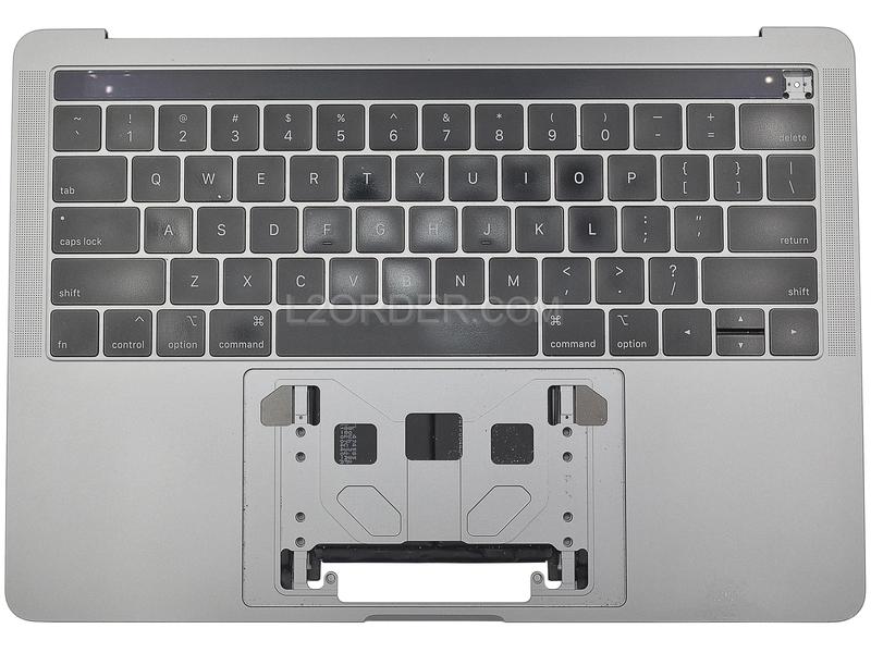 Grade B Space Gray US Keyboard Top Case Palm Rest with Battery A1964 Touch Bar for Apple Macbook Pro 13" A1989 2018 2019 Retina 