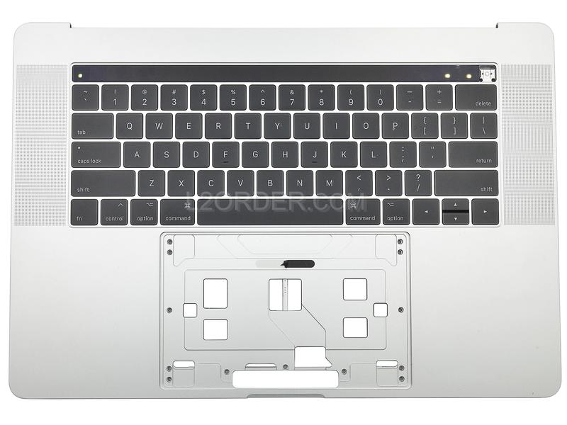 Grade B Silver US Keyboard Top Case Palm Rest with Touch Bar for Apple Macbook Pro 15" A1707 2016 2017 Retina 