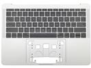 KB Topcase - Grade A Silver US Keyboard Top Case Palm Rest for Apple Macbook Pro 13" A1708 2016 2017 Retina 