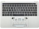 KB Topcase - Grade B Silver US Keyboard Top Case Palm Rest with Touch Bar for Apple Macbook Pro 13" A1989 2018 2019 Retina 