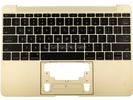 KB Topcase - Grade B Gold US Keyboard Top Case Topcase Palm Rest 613-01195-B for Apple MacBook 12" A1534 2015 Retina 