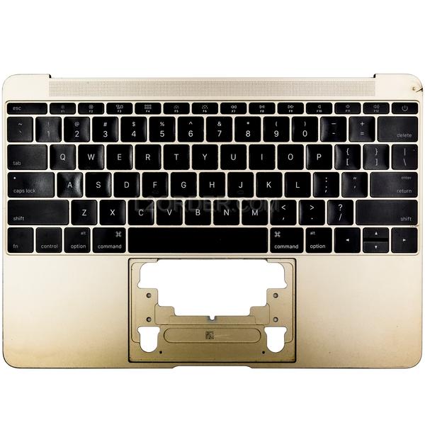 Grade B Gold US Keyboard Top Case Palm Rest 613-02547-A for Apple MacBook 12" A1534 2016 2017 Retina
