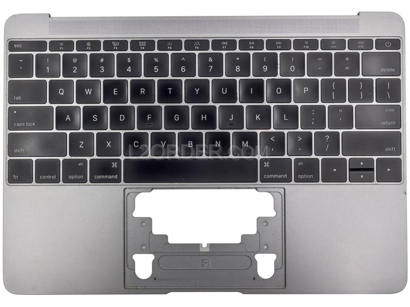 Grade B Space Gray US Keyboard Top Case Palm Rest 613-02547-A for Apple MacBook 12" A1534 2016 2017 Retina