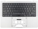 KB Topcase - Grade A Silver US Keyboard Top Case Palm Rest for Apple Macbook Pro 14" A2442 2021 